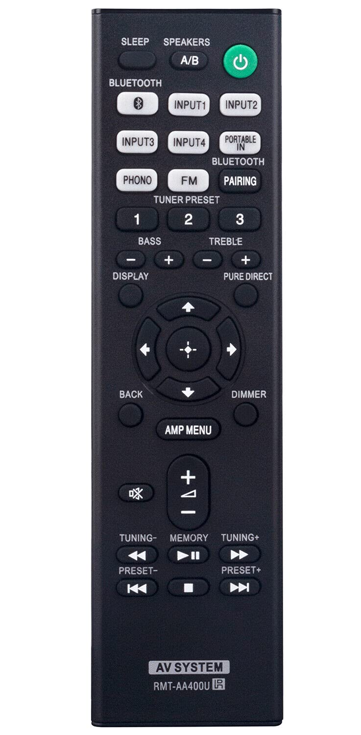 RMT-AA400U Replacement Remote Control fit for Sony AV Receiver STR-DH190 - LeoForward Australia