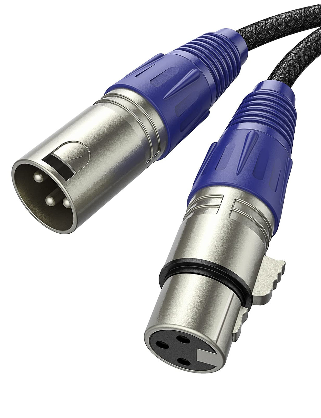  [AUSTRALIA] - 2 Pack XLR Cable 6.6Feet, Oldboytech [2021 Special Edition] 3Pin Balanced XLR Male to Female Microphone Cable, Hi-Fi for Mic, Speaker Systems, Camera, Amplifier, Equalizer, Mixing Console 6.6ft Black 2