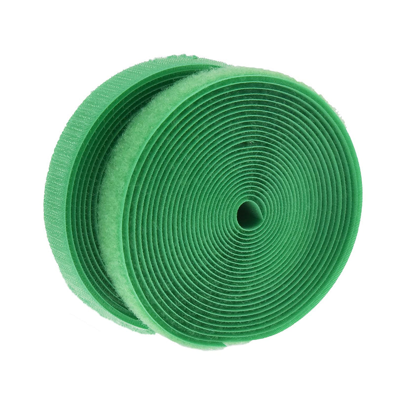  [AUSTRALIA] - IHKFILAN 5 Yards Sew On Hook and Loop Tape Fastening Nylon Fabric Tape with Non-Adhesive for DIY Craft Interlocking Tape Sewing Fasteners (3/4''Wide, 5 Yard Hook +5 Yard Loop) for Roll,Green Green