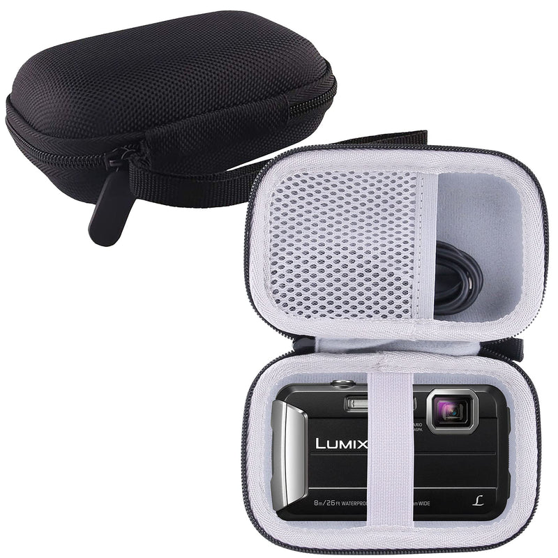 WERJIA Hard Carrying Case Compatible with Panasonic Lumix DMC-TS30/TS25 Digital Camera Underwater (Black) Black - LeoForward Australia