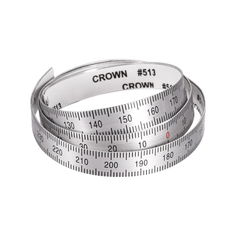  [AUSTRALIA] - uxcell Center Finding Ruler 250mm-0-250mm Table Sticky Adhesive Tape Measure, Aluminum Track Ruler with Holes, (from the Middle).