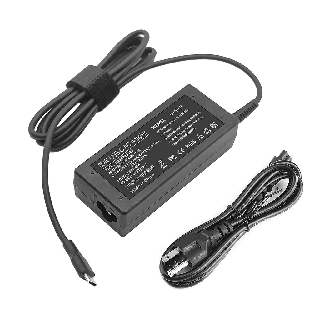  [AUSTRALIA] - 65W 45W USB C Laptop Power Adapter Charger for Lenovo Chromebook/IdeaPad Yoga/ThinkPad L580 L590 E580 E585 P43s P53s with Power Cord