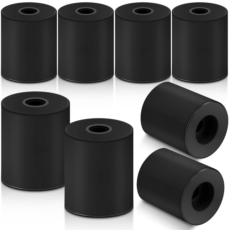  [AUSTRALIA] - 8 Pieces 3D Printer Heat Bed Leveling Parts, Silicone Solid Column, OD 0.63 Inch ID 0.16 Inch Stable Hot Bed Tool Heat-Resistant Buffer Compatible with CR-10 Ender 3 Bottom Connect, Black