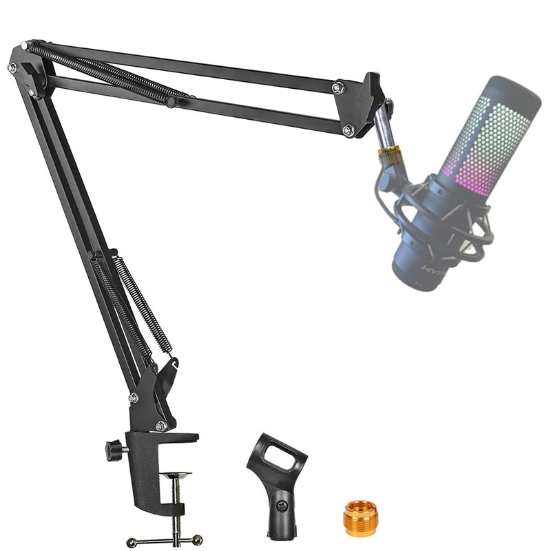  [AUSTRALIA] - Boom Arm For Hyperx Quadcast Microphone, Adjustable Suspension Mic Scissor Stand, For Studio Recording & Broadcasting Compatible with Hyper X Quad Cast S Solocast Streaming Mic By YUZUHOME