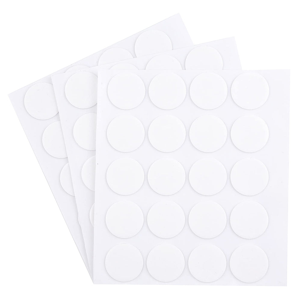  [AUSTRALIA] - 60 Count Double-Sided Tape Circle No Traces Adhesive Sticker for Wall(20mm/0.79 Inch)