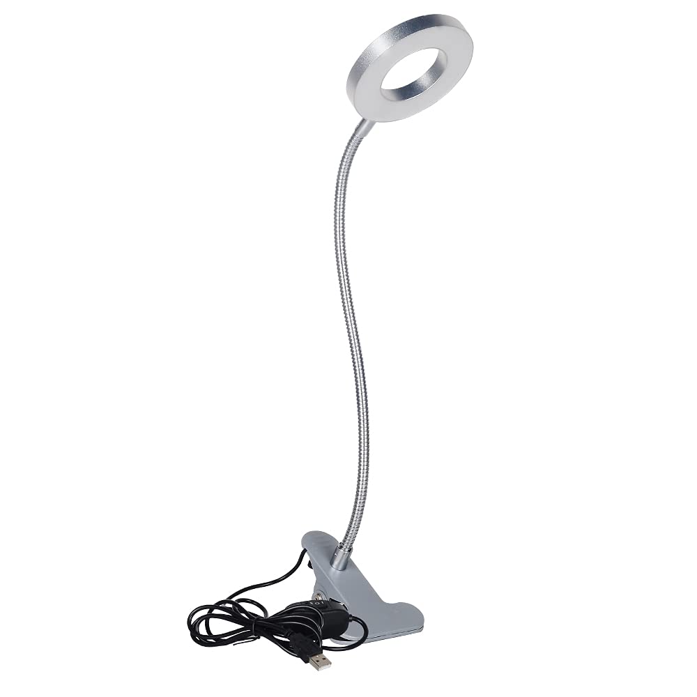 Bi-Colour Light Mode LED USB Desk Lamp, USB Charging, 360 ° Flexible Gooseneck 7W Book Clamp LED Clip Desk, Bed Night Light (Black) Black - LeoForward Australia