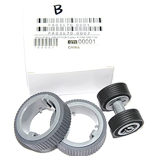 1set PA03670-0001 PA03670-0002 Consumable Kit Brake Roller Pickup Roller for Fujitsu fi-7160 fi-7260 fi-7140 fi-7240 fi-7180 fi-7280 fi-7300NX Scanner Brake Roller (Compatible New) Compatible New - LeoForward Australia