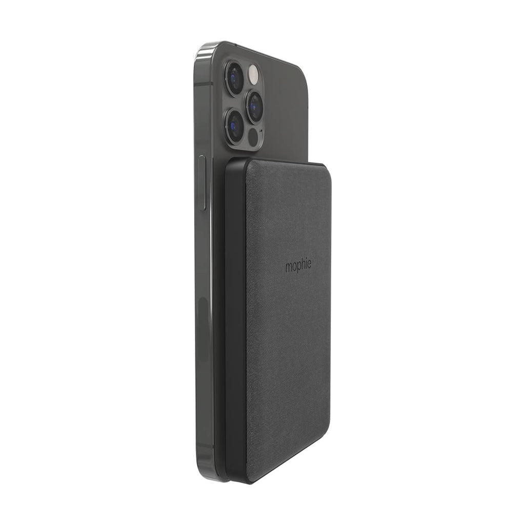  [AUSTRALIA] - mophie snap+ juice pack mini - Magnetic and portable wireless charger containing a 5,000mAh internal battery. - Black