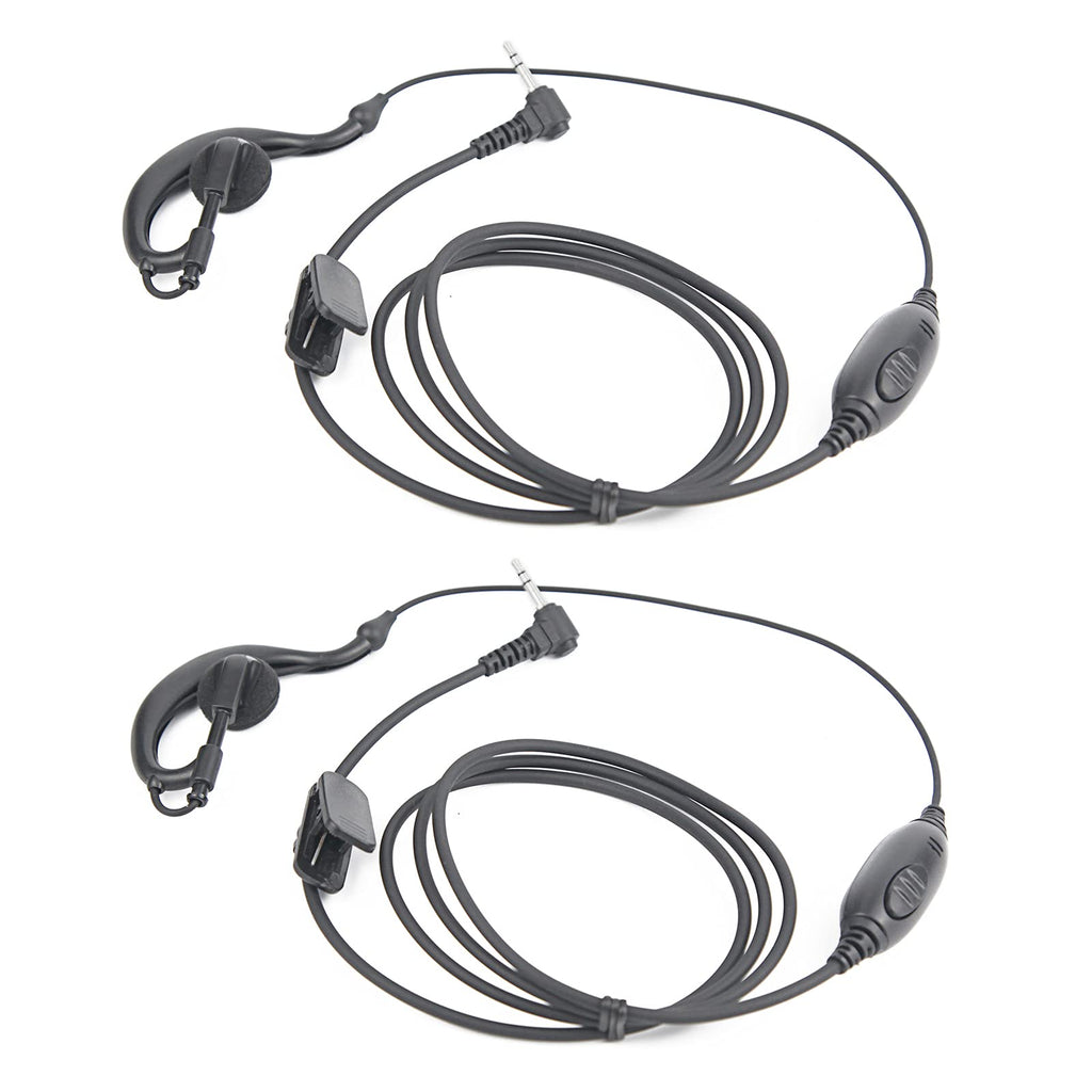 1-Pin 2.5mm G-Type Two-Way Radio Headset with Microphone PTT, Compatible with Motorola Talkabout MH230R MH230TPR MHP61 FV500 MB140R MC220R T4700R (2 Pieces)… 2 Pieces - LeoForward Australia