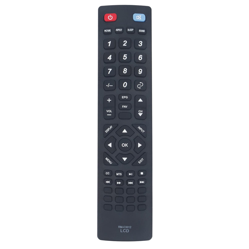 RM-C3012 Remote Control Replacement - WINFLIKE RMC3012 Replaced Remote Control fit for JVC 4K UHD LED TV LT-42UE75 LT-55EM76 LT-55EM76.AAE LT42UE75 LT55EM76 RM C3012 Remote Controller - LeoForward Australia