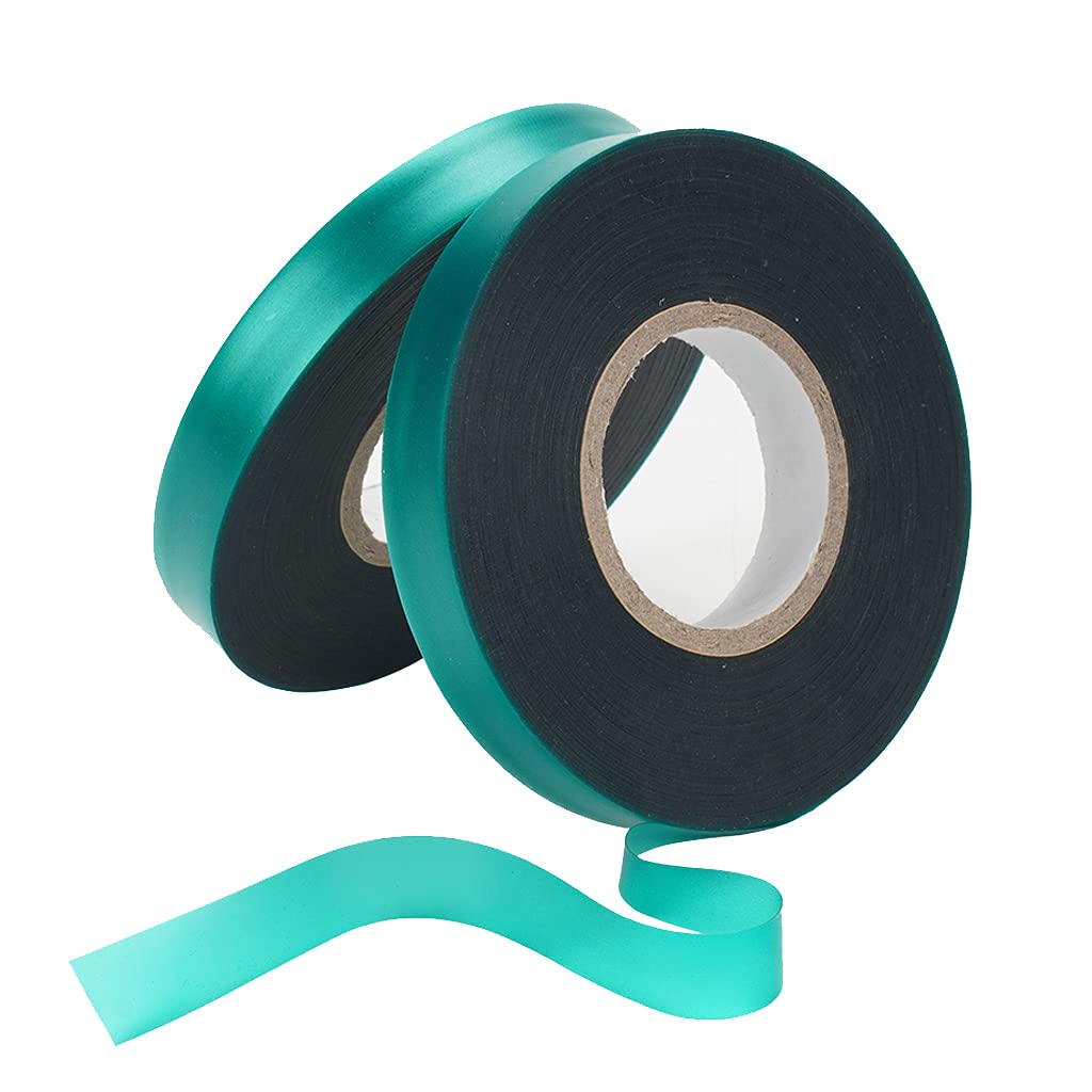  [AUSTRALIA] - feitengda PVC Garden Tie Tape Stretch Tie Tape, Reusable Plant Ties Tapes Plant Ribbon Vinyl for Indoor Outdoor Patio Plant 2 Rolls 147 Feet