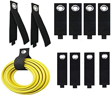  [AUSTRALIA] - 10 Pack Extension Cord Holder Organizer,Heavy Duty Storage Straps Extension Cord Fixator Adjustable for Home, Basement, RV & Workshop Organization and Storage (2x20 in 4x17 in 4x13 in)