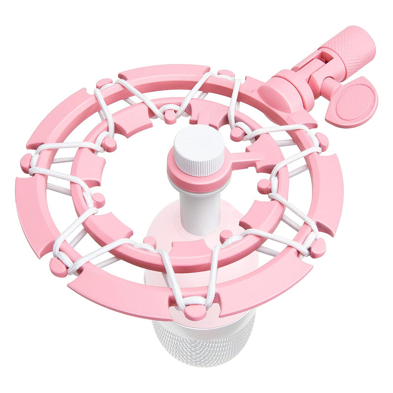  [AUSTRALIA] - YOUSHARES Pink Shock Mount - Shockmount Advanced Vibration Blocking, Noise Repelling Matching Mic Boom Arm Stand Compatible with Pink Razer Seiren Mini Microphone