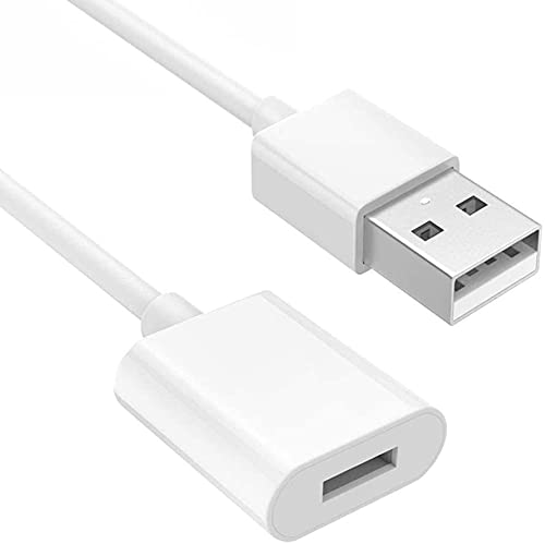 [Apple MFi Certified] PAINICA Apple Pencil Charging Adapter Cable Compatible for Apple Pencil 1st Generation, Apple Pencil Male to Female Flexible Connector(3.3FT, White) - LeoForward Australia
