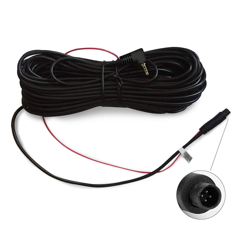  [AUSTRALIA] - REDTIGER 33Feet Backup Camera Extension Cord Cable for Dash Cam(4 pin,2.5mm)
