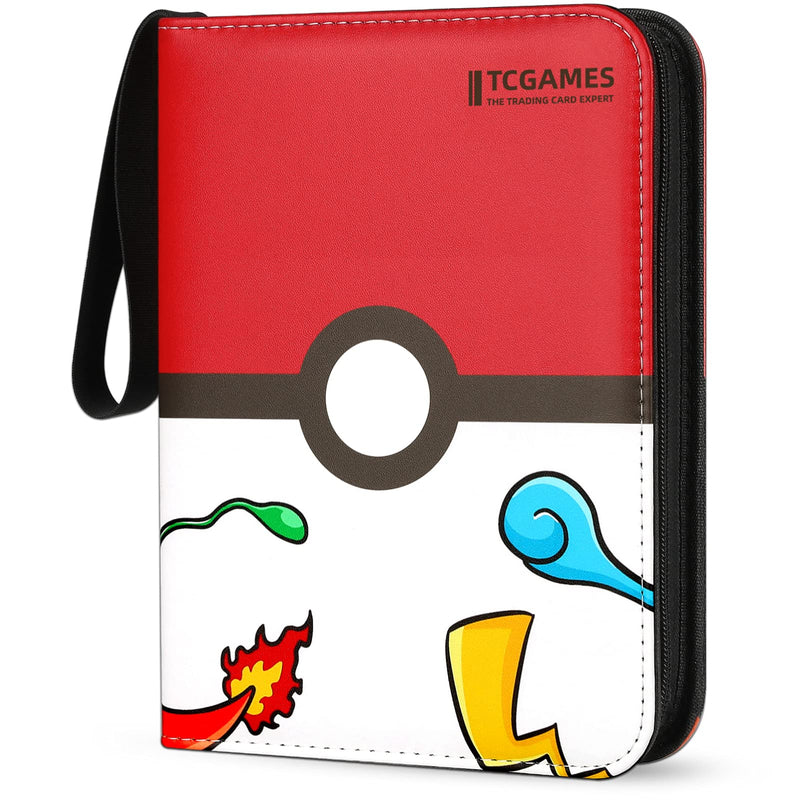  [AUSTRALIA] - TCGAMES Card Binder for Pokemon Cards Binder 4-Pocket, 440 Pockets Trading Card Games Collection Binder with Sleeves