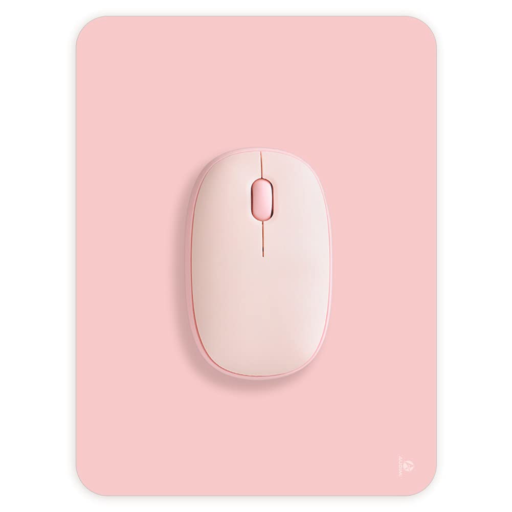 [AUSTRALIA] - Small Mouse Pad 6 x 8 Inch, Audimi Mini Mouse Pad Thick for Laptop Wireless Mouse Home Office Travel, Portable & Washable (Pink) Pink