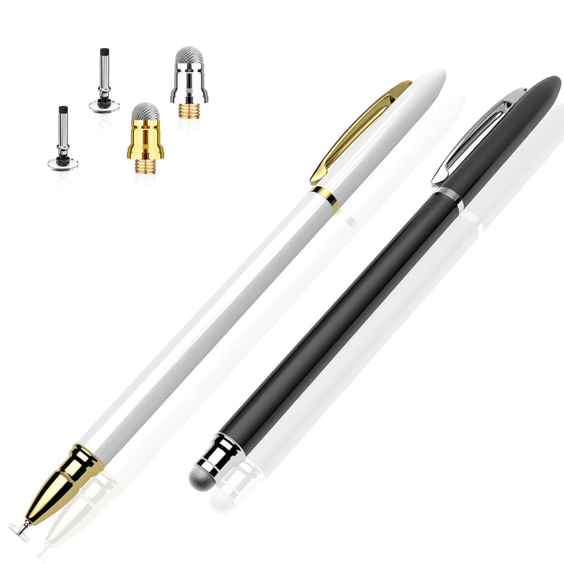 Stylus Pens for Touch Screens, LezGo 2 Pack 2-in-1 Universal Capacitive Stylus Pencil Compatible with Apple iPad Pro/Air/Mini, iPhone, Samsung Galaxy, Microsoft, Android, Surface, Fire Tablet, Kindle - LeoForward Australia
