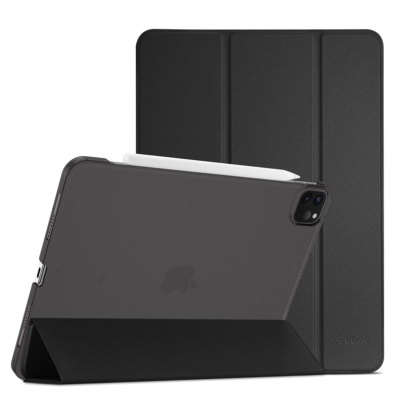  [AUSTRALIA] - ProCase iPad Pro 11 Case 2021 2020 2018, Slim Stand Hard Back Shell Smart Cover for iPad Pro 11 Inch 3rd Generation 2021/ 2nd Gen 2020 / 1st Gen 2018 -Black Black