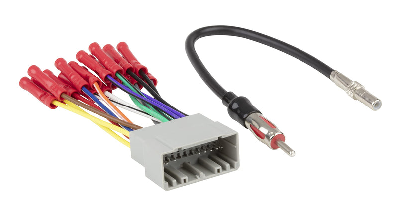  [AUSTRALIA] - Scosche Compatible with Select 2002-2008 Chrysler, Dodge, Jeep and Plymouth Wire Harness & Antenna Adapter Bundle CR2AB 2002-2008 Chrysler, Dodge, Jeep and Plymouth Harness & Adapter Bundle