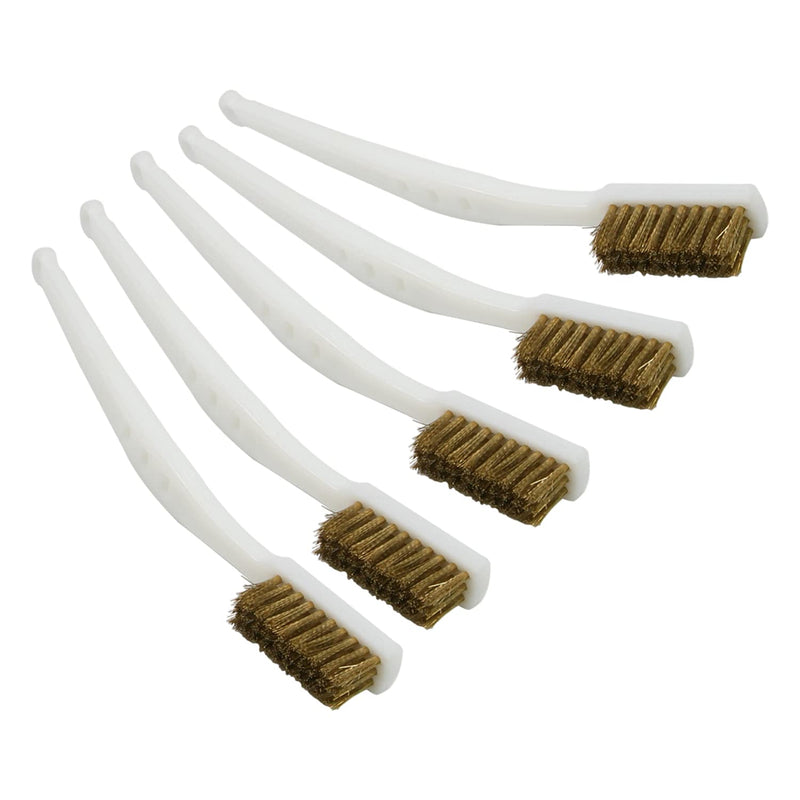  [AUSTRALIA] - Auniwaig 7.09" Mini Brass Brushes, Pure Copper Wire Tube Cleaning Brushes, Premium Rust Removal Tools for Cleaning Welding Slag, Stain, Rust 5pcs