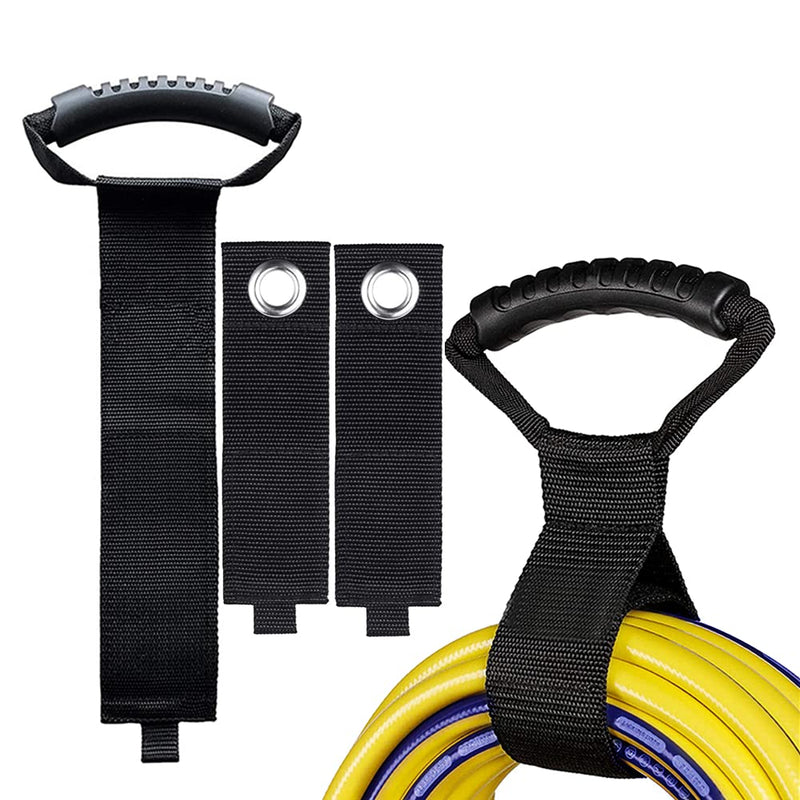  [AUSTRALIA] - Heavy Duty Storage Straps for cords (3-Pack) 18" Loop tie-down Carry and Hang Straps for Garden and Pool Hoses,7.5" Large Nylon Garage Straps for Hanging Tools, Extension Cords, Rope,Cables and More 3 pack