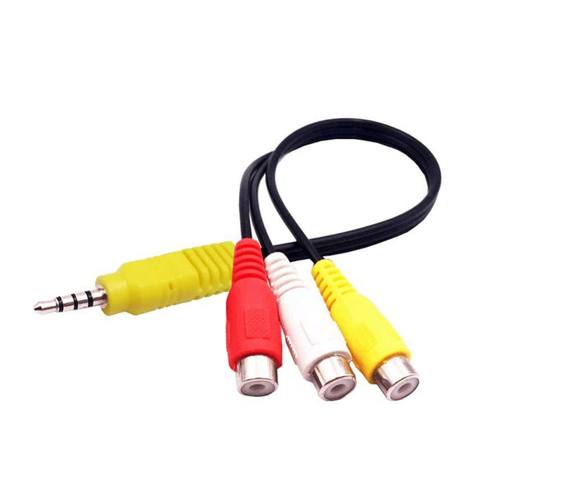 Audio Video AV Composite Adapter Cable Replacement for Samsung TV, 3 RCA to 3.5mm AV Input Adapter(ONLY for Samsung TV) - LeoForward Australia