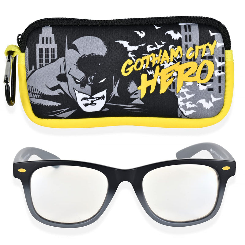 Batman Blue Light Glasses for Kids Computer Eyeglasses with Carrying Case | Blue Light Blocking Glasses for Boys Children’s Gaming Glasses (Black/Yellow) Black/Yellow - LeoForward Australia