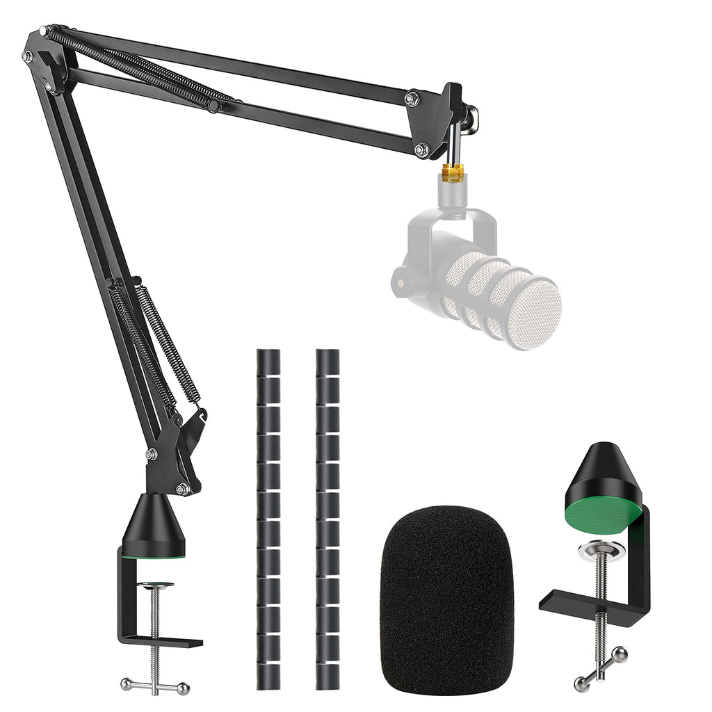  [AUSTRALIA] - YOUSHARES Rode Podmic Stand with Pop Filter - Microphone Boom Arm with Foam Windscreen Improve Recording Quality