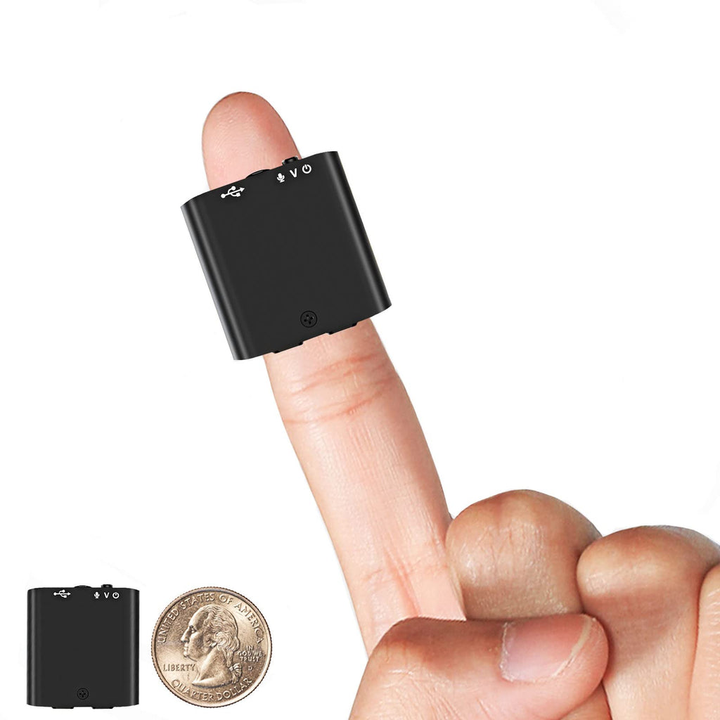  [AUSTRALIA] - Hfuear Mini Voice Recorder, Ultra Small 16GB Magnetic Voice Activated Recorder with 192 Hours Recording Capacity, Digital Voice Recorder Recording Device for Lecture Interview Meeting