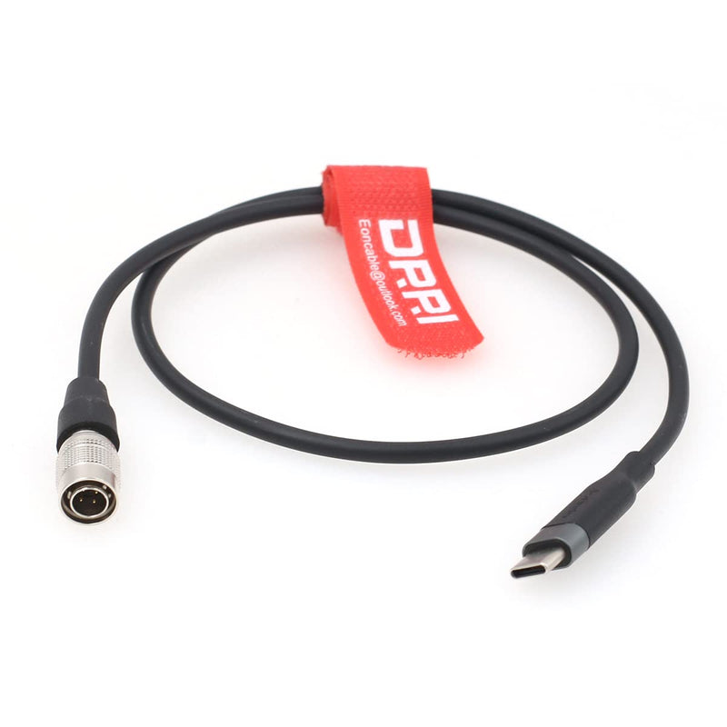  [AUSTRALIA] - DRRI Hirose 4Pin to USB Type C PD Power Cable for Zoom F4 F8 Sound Devices 633 664