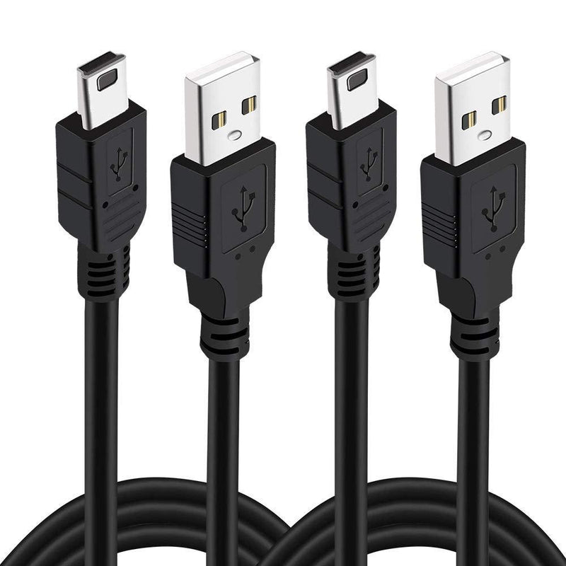  [AUSTRALIA] - 2Pack 10Ft Charger Cable for PS3 Controller, Magnetic Ring Mini USB Data Cord for Sony Playstation 3/ PS3 Slim/PS Move Controllers,GoPro, TI-84 Plus CE HD,Dash Cam,MP3 Player Digital Camerasetc