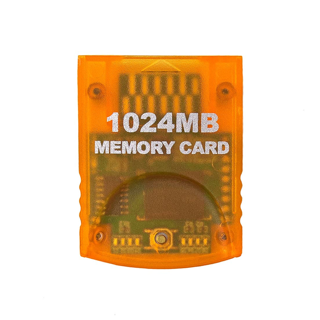  [AUSTRALIA] - Aoyoho Memory Card 1024MB Gaming Memory Card Compatible for Nintendo Wii and Gamecube Orange/1024MB