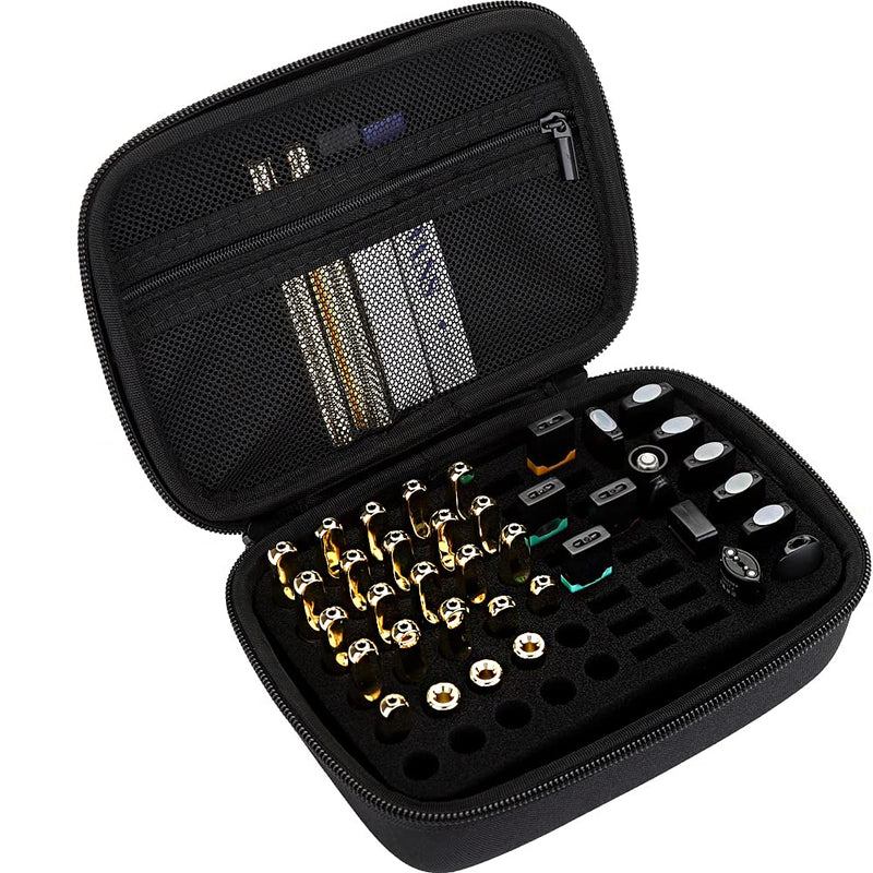  [AUSTRALIA] - EVA 510 Cartridge case with Sponge 510 carts case holder 510 cartridge holder 510 pod case CBD cartridge case (Black) Black