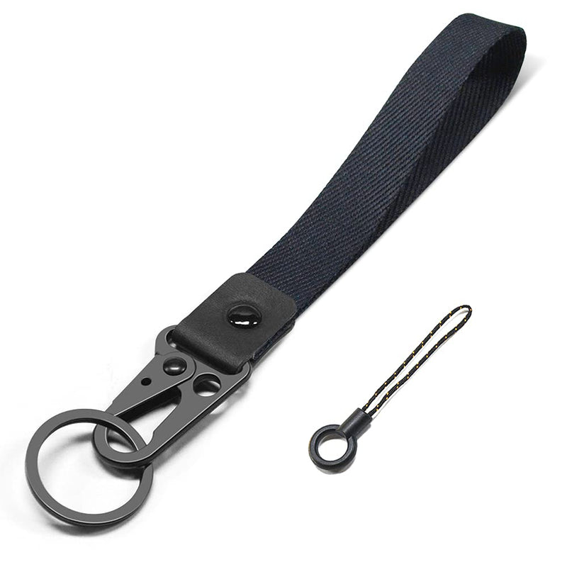  [AUSTRALIA] - Wristlet Strap for Keys, ABLAZE Hand Wristlet Lanyard Durable Key Chain Wristlet for Men and Women (1 Piece， Black) 1 Piece