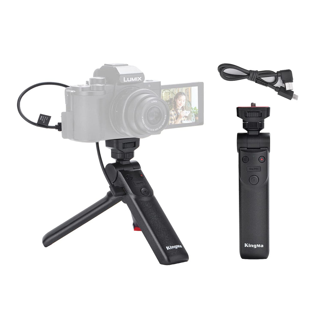  [AUSTRALIA] - Camera Grip, Portable Travel Tripod Folded Desktop Camera Stand Selfie Stick Grip for Panasonic Vlogging, Photography Shooting, Live Streaming