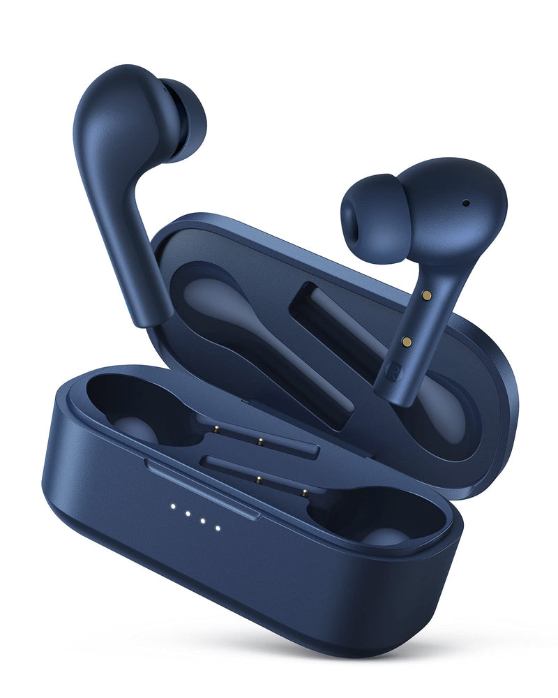  [AUSTRALIA] - Wireless Earbuds, TWS Bluetooth 5.1 Headphones with Wireless Charging Case, Noise Canceling Mics, 30H Playtime, IPX6 Water Resistance, Hi-Fi Stereo Earphones for iPhone and Android(Blue) Blue