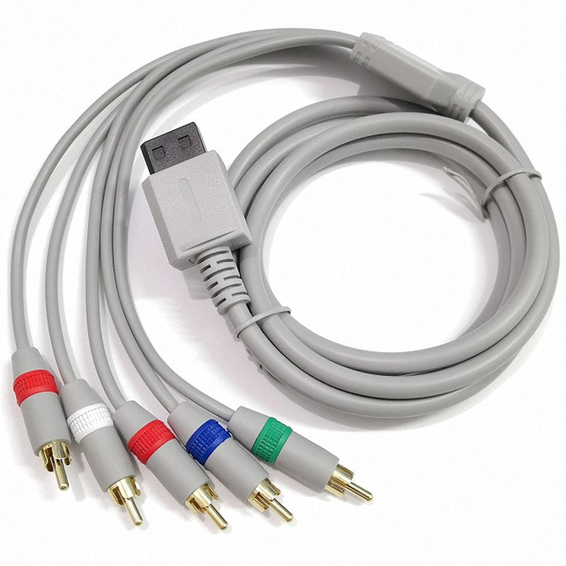  [AUSTRALIA] - 6FT AV Component Cable for Nintendo Wii/Wii U RCA Audio Video HD Cord-1 Pack 1