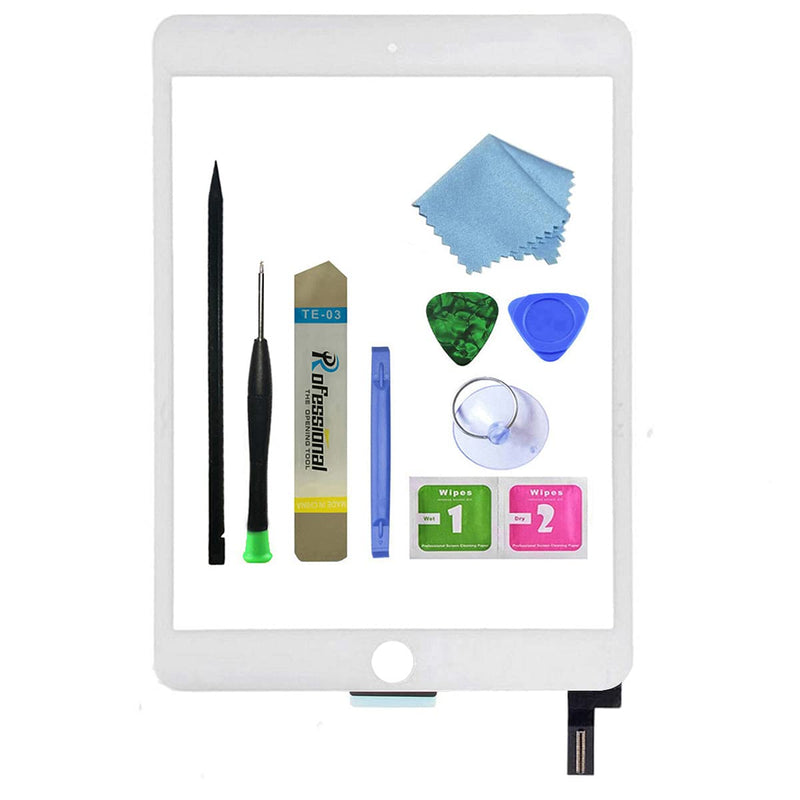  [AUSTRALIA] - Zentop for White iPad Mini 4 7.9 inch Touch Screen Digitizer Glass Replacement (Not LCD) Modle A1538 A1550 with Tool Repair Kit