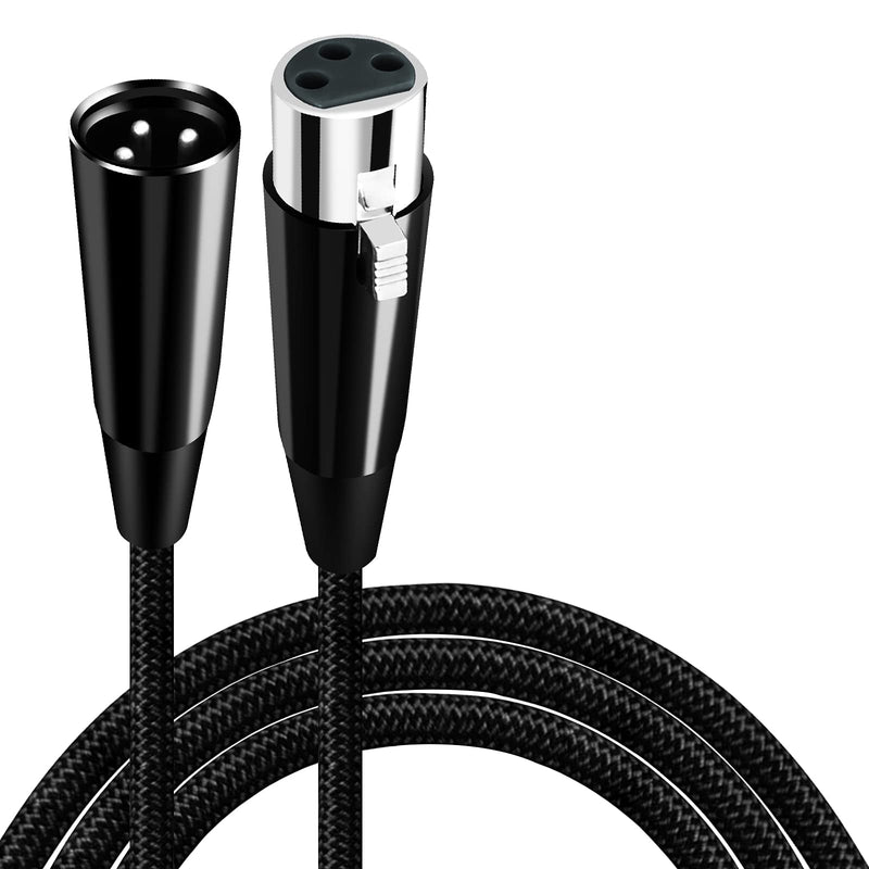  [AUSTRALIA] - XLR 3 pin Extension Cable 10Ft, BELIPRO XLR Male to Female Balanced Nylon Braided Cable for DMX/Microphone Lights, Speakers，Mixer，Amplifier and Audio Device………