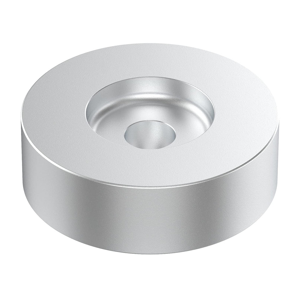  [AUSTRALIA] - 45 RPM Record Adapter, for 7 Inch Vinyl Record Player Dome 45 Adapter and Technics Turntable, Aluminum-Silver Silver