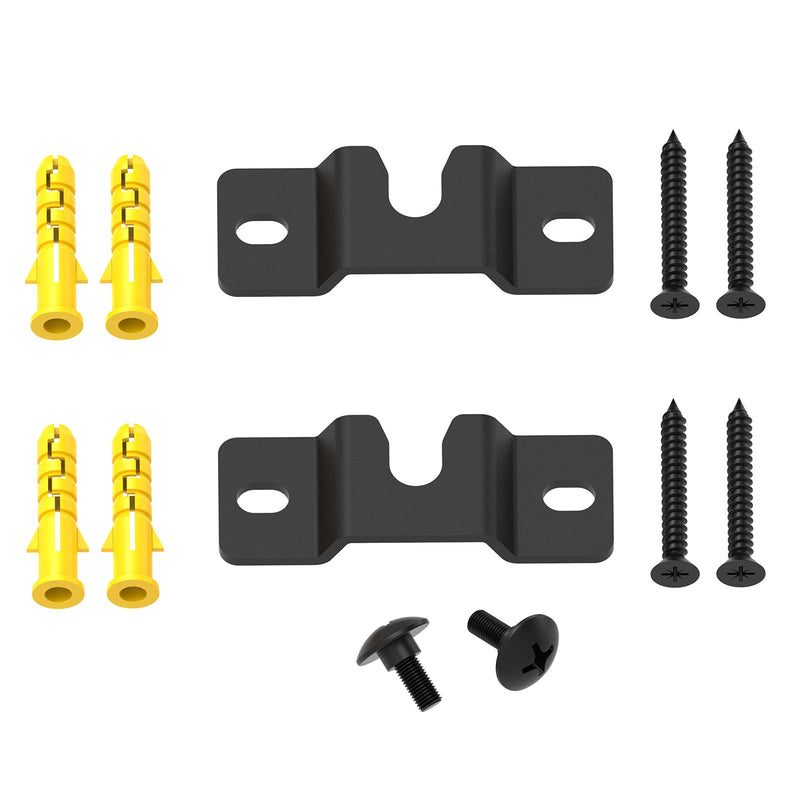  [AUSTRALIA] - JINGer Sound Bar Wall Mount Brackets for VIZIO Sound BarSoundbar Mounting Bracket for VIZIO SoundBar SB3851C0SB3630E6SB3621nF8MSB4551D5 Speaker with Wall Mount Screws Black