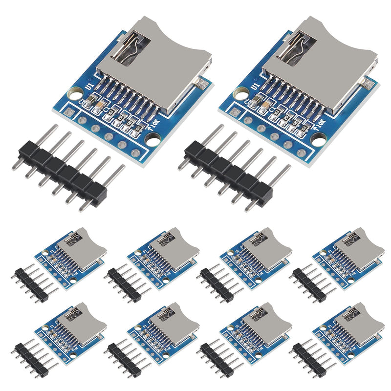  [AUSTRALIA] - UMLIFE Micro SD SDHC TF Card Adapter Reader Module with SPI Interface Level Conversion Chip Compatible with Arduino Raspberry PI 10pcs