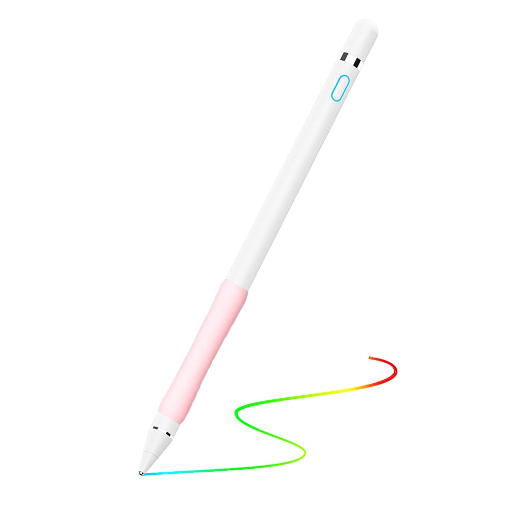  [AUSTRALIA] - Active Stylus Pen for ipad, DOGAIN Stylus for Touch Screens, Digital Stylist Pencil, Compatible with iOS/Android, 1.5mm Fine Point Stylus for Tablet Drawing Writing(White) stylus+grip