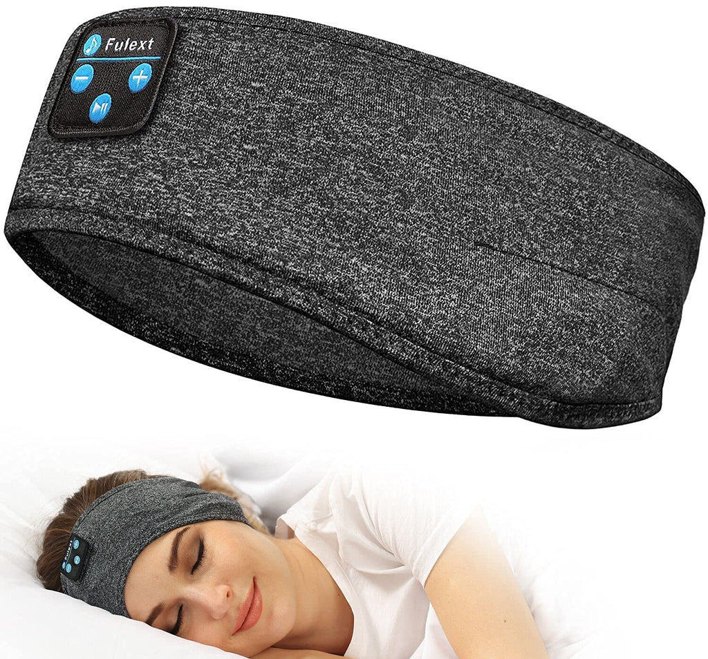  [AUSTRALIA] - Sleeping Headphones Bluetooth Headband, Perytong Soft Sleep Headphones Headbands,Long Time Play Sleeping Headsets with Built in Speakers Perfect for Workout,Running,Yoga,Travel DarkGray