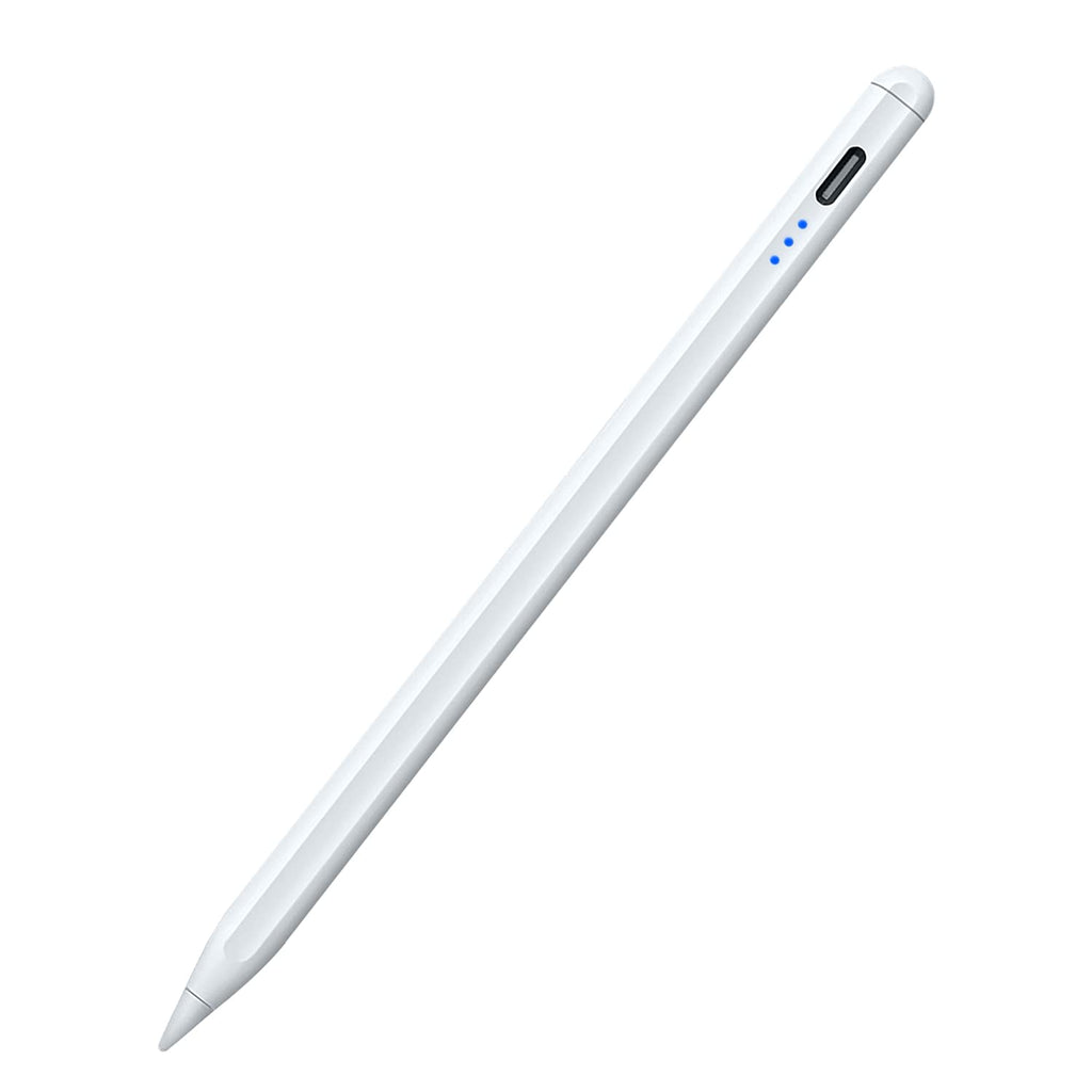  [AUSTRALIA] - Stylus Pen for iPad, Palm Rejection iPad Pencil for iPad Pro 2021 11/12.9 Inch(2018-2021), iPad 8th Generation, iPad 7/6th, iPad Air 4th/3rd, Upgraded Tip Tilt Sensitivity Magnetic Stylus Pen, White