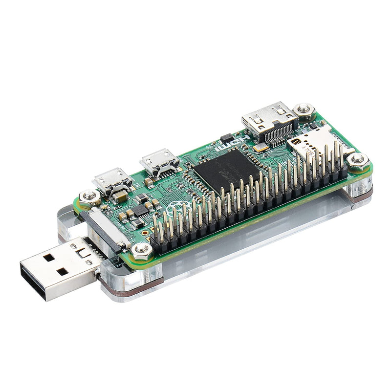  [AUSTRALIA] - GeeekPi USB Dongle Expansion Board with Case for Raspberry Pi Zero/Zero W/Zero 2/Zero W 2, Both Front & Back Side Can Be Inserted