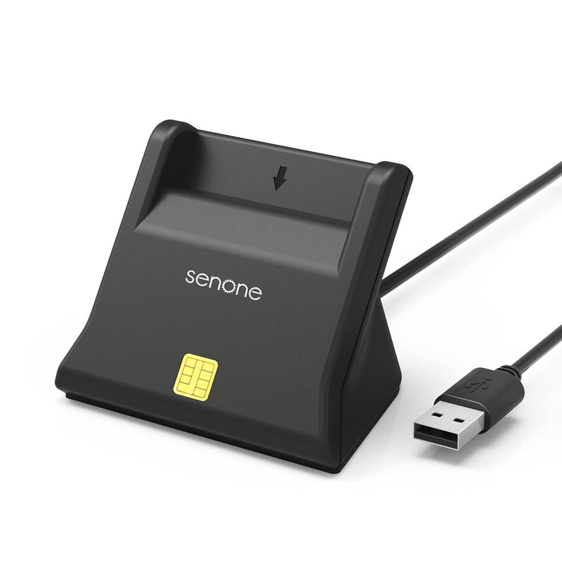  [AUSTRALIA] - DOD Military USB Common Access CAC Smart Card Reader, Suitable for Military ID Card/IC Bank Chip Card Reader, Compatible with Windows, Mac OS and Linux.