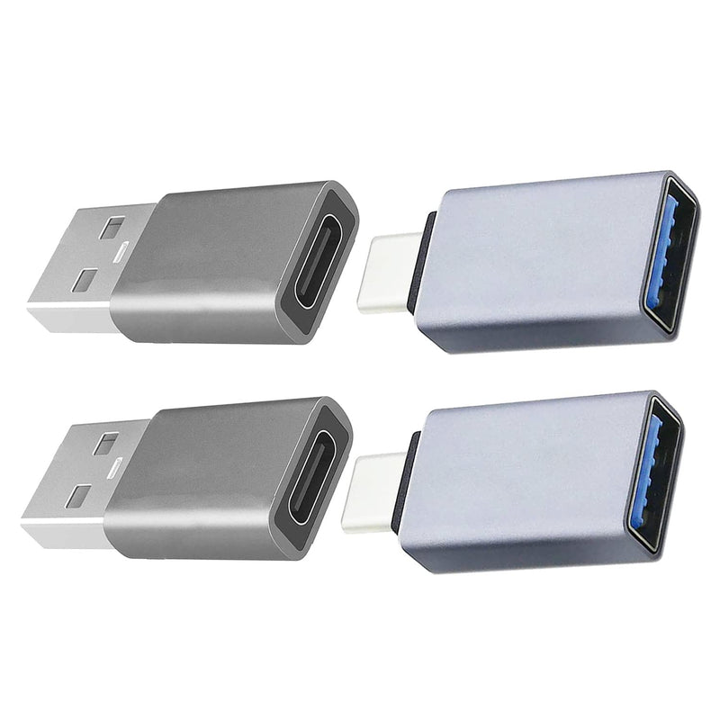  [AUSTRALIA] - USB C to USB Connector Adapter USB 3.0 to USB C Converter 4-Pack USB C Male to USB 3.0 Female 2pcs,USB 3.0 Male to USB C Female 2pcs, for MacBook Pro iPad Pro and More Type C or Thunderbolt 3 Device