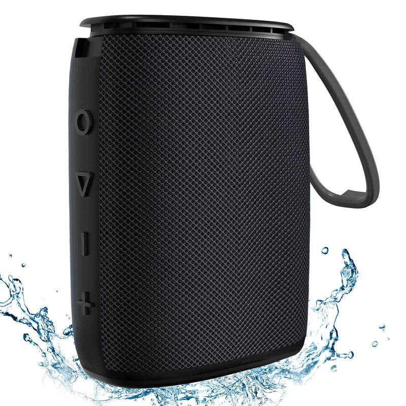  [AUSTRALIA] - IPX7 Waterproof Speaker, Hadisala Bluetooth 5.0 Portable Wireless Shower Speaker with Mic & TF Card, Exceptional Bass, TWS Pairing 360 Surround Sound Outdoor Speaker for Sports Beach Travel Dark